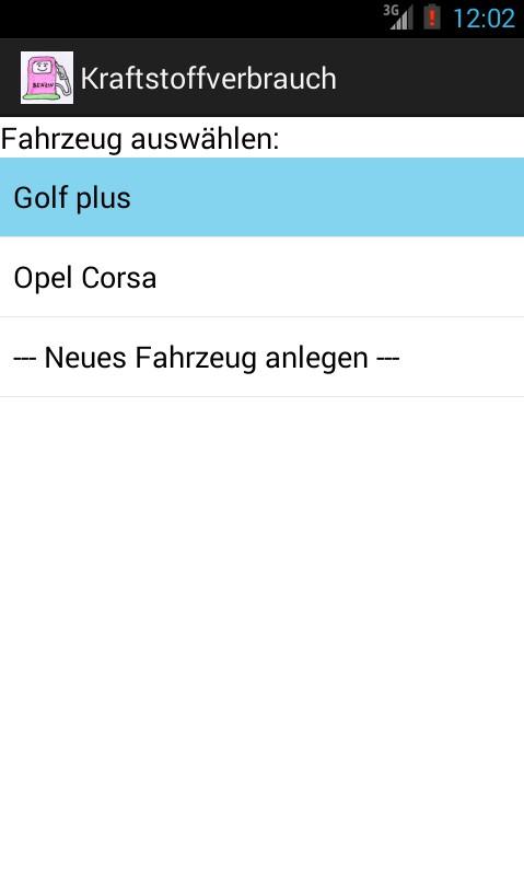 Kraftstoffverbrauch Pro Screen 3