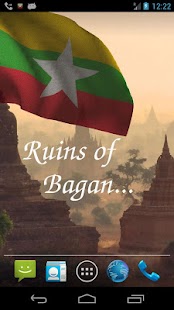 3D Myanmar Flag Live Wallpaper Screenshots 4