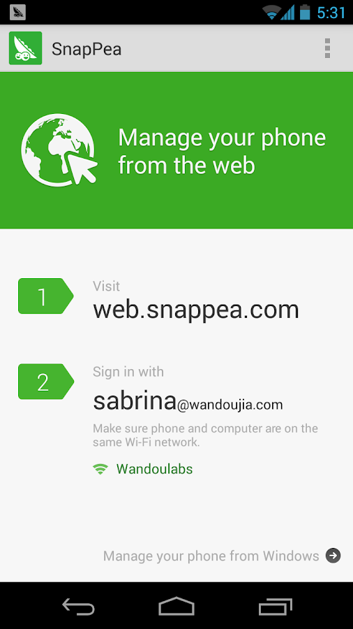 SnapPea - screenshot