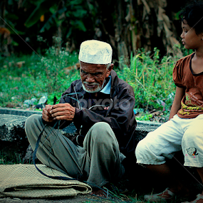 Spirit of the human life at the edge of the time by Pani Indra - People Portraits of Men