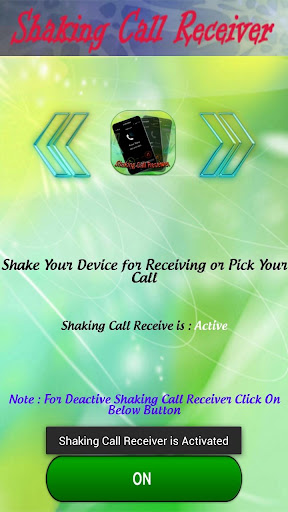 Shaking Call Receiver