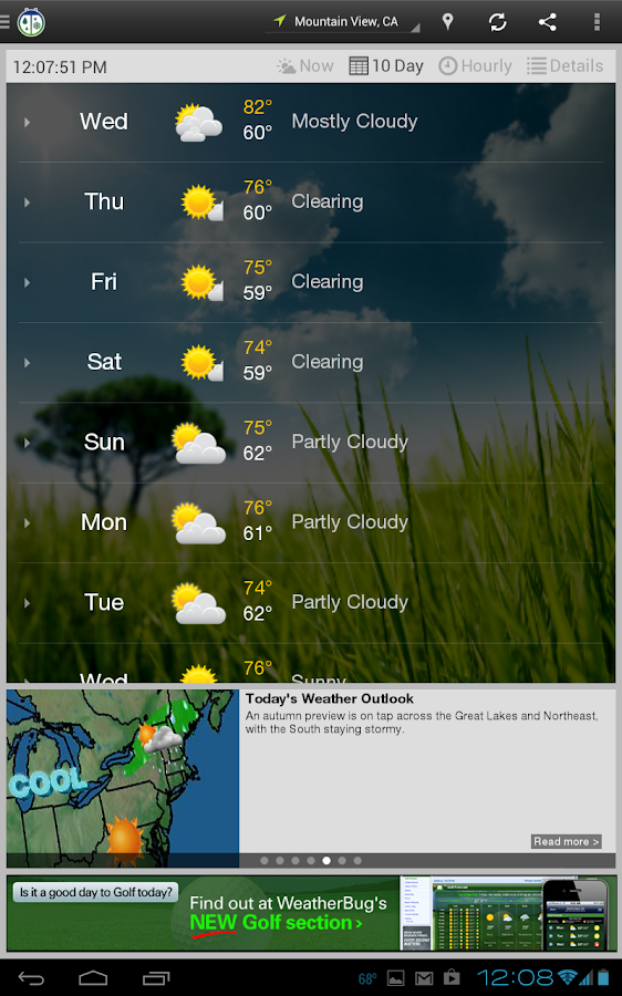 WeatherBug screenshot