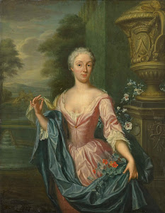 RIJKS: Hieronymus van der Mij: Portrait of Claudine van Royen (born 1712), Wife of Pieter Teding van Berkhout 1757