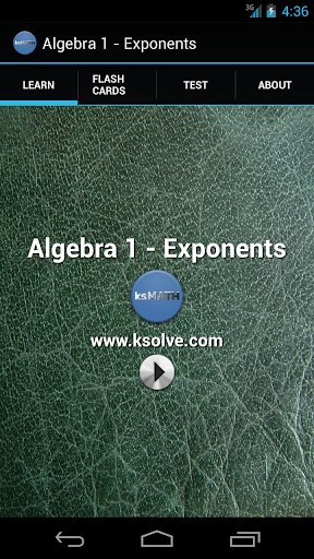 EXPONENTS
