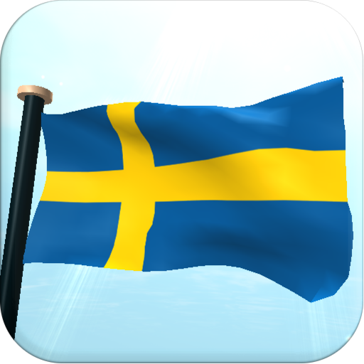 Sweden Flag 3D Free Wallpaper 個人化 App LOGO-APP開箱王