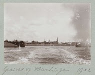 Stadsgezicht vanaf zee