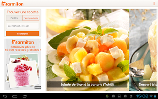 Captura de pantalla de Marmiton Tablette : recettes APK #1