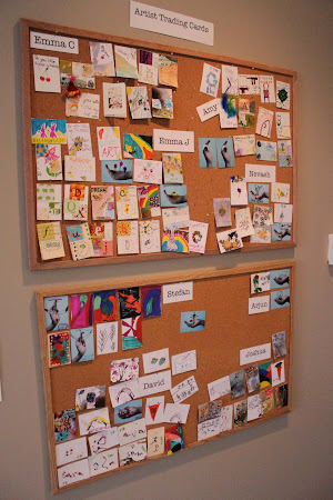 Over the week, the kids made tons of cards! 