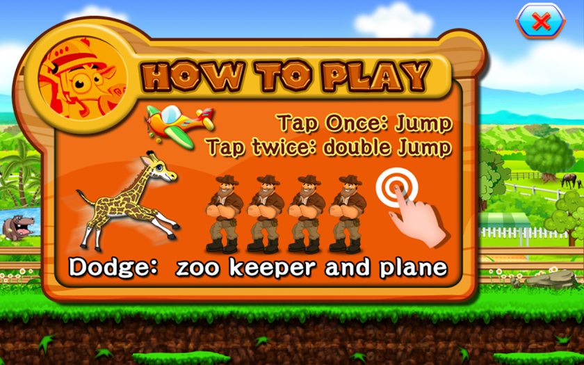 Giraffe Jump &amp; Run Screen 2