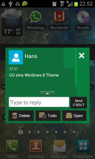 【免費個人化App】GO SMS Windows 8 Metro-APP點子