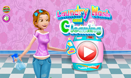 Laundry Wash Cleaning Games poster 1