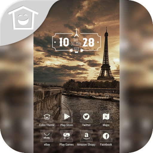 日落景觀埃菲爾鐵塔巴黎主題 個人化 App LOGO-APP開箱王