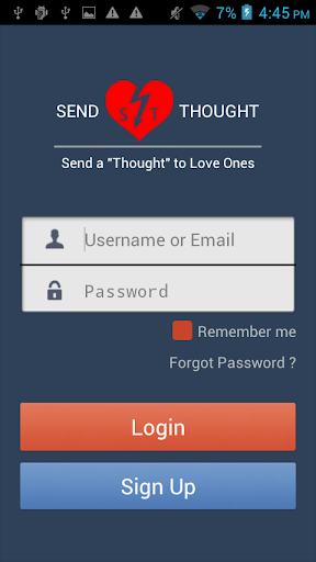 SendThought ”是“显示你的爱通讯应用程序”