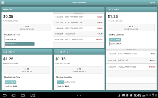 California Bus Bank Tablet