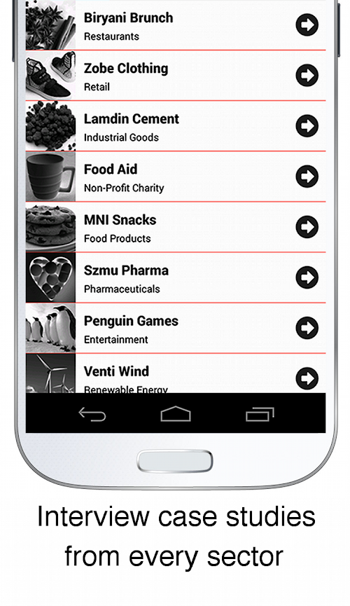 Android application Consulting Interview Case Prep screenshort