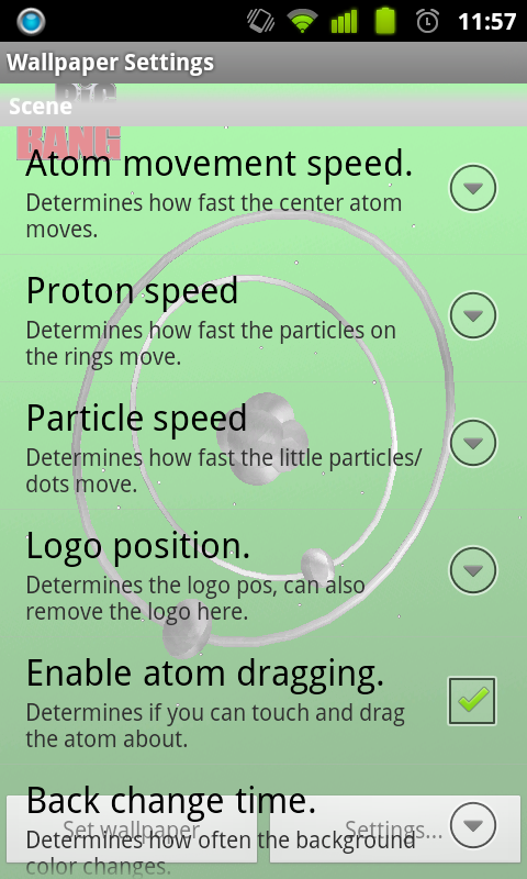 Big Bang Theory Live Wallpaper Screen 3