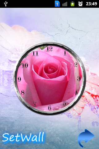 Rose Flower Clock