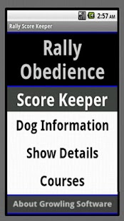 Rally Obedience Score Keeper Screenshots 0
