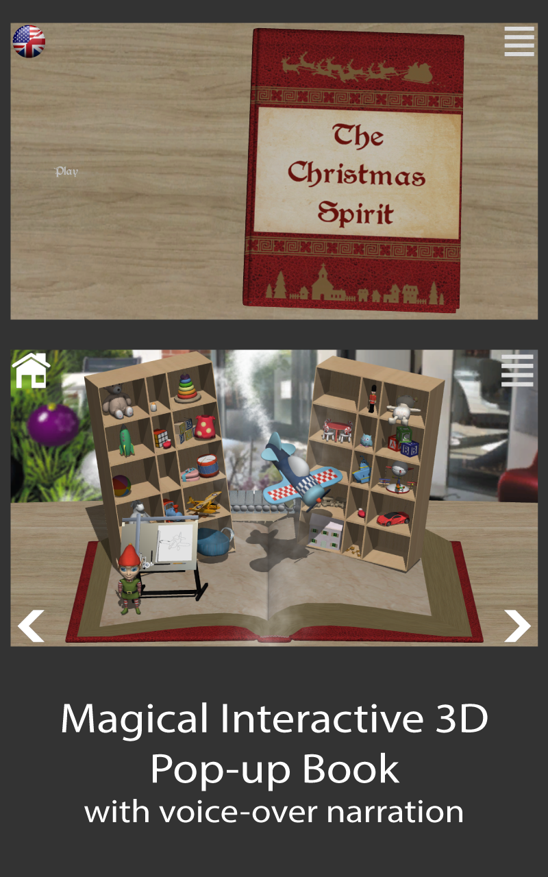 The Christmas Spirit - 3D book Screen 1