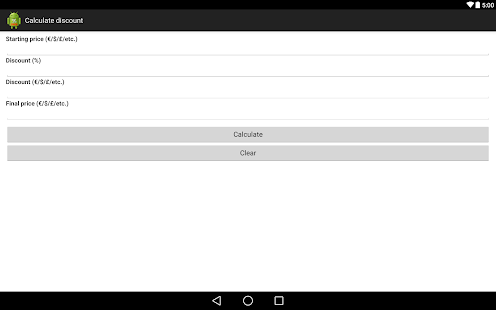 Lastest Calculate discount APK for PC