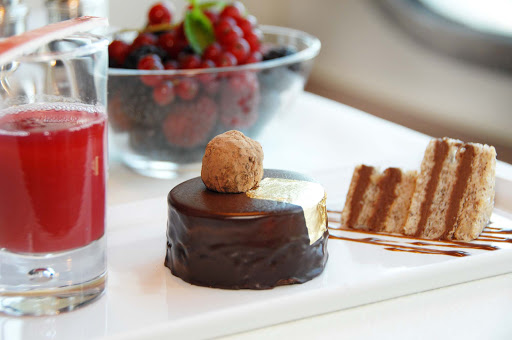 The dessert trio makes it easy to choose — have all three while dining in style on a Crystal cruise.