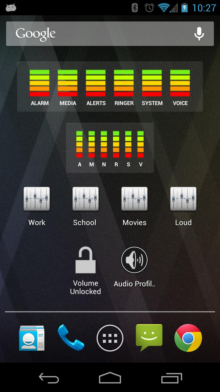 Android application AudioManager Pro screenshort