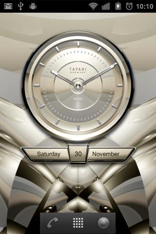 RAVEL Designer Clock Widget Screen 2