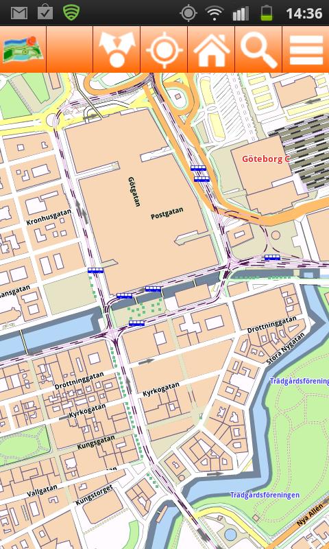Gothenburg Offline mappa Map Screen 3