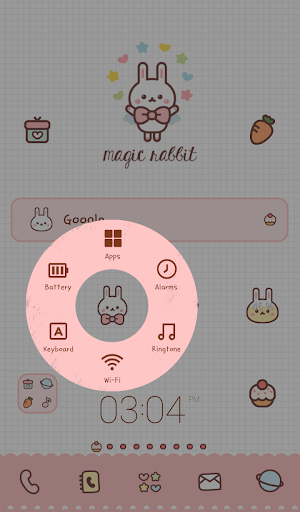 【免費個人化App】magic rabbit 도돌런처 테마-APP點子