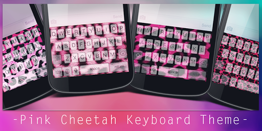 Pink Cheetah Keyboard Theme