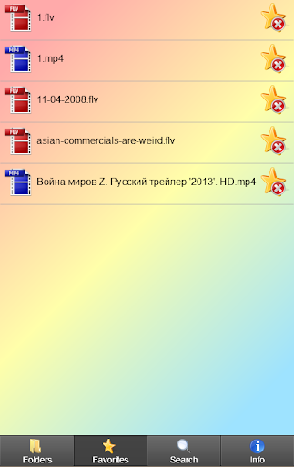 ดาวน์โหลด MP4 FLV Player HD วีดีโอ รุ่น 2.1.3 สำหรับ Android