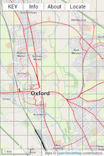 Android application Oxford Bus Map screenshot