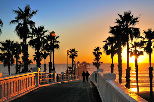 Oceanside Pier near San Diego, California.