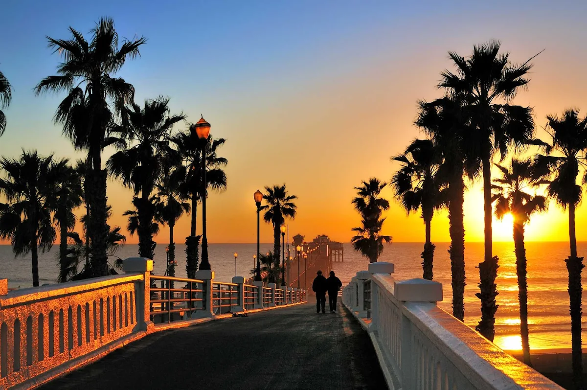 San-Diego-Oceanside-Pier-2 - Oceanside Pier near San Diego, California.