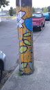 Painted Telephone Pole in Fernwood