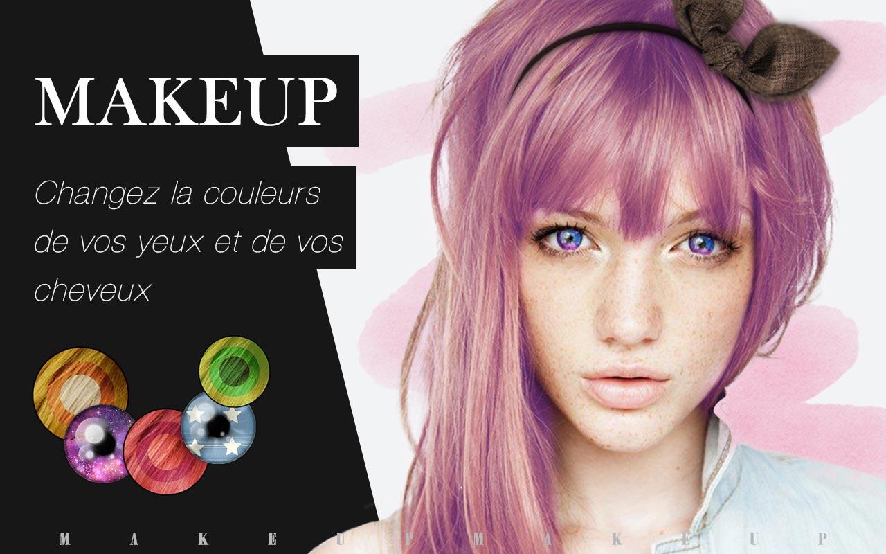 Android application Makeup - Cam &amp; Color Cosmetic screenshort