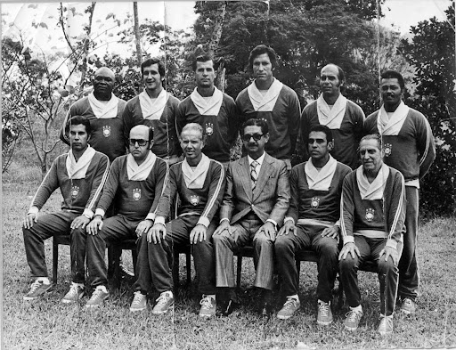 Technical staff of the Brazilian team for the 1970 World Cup