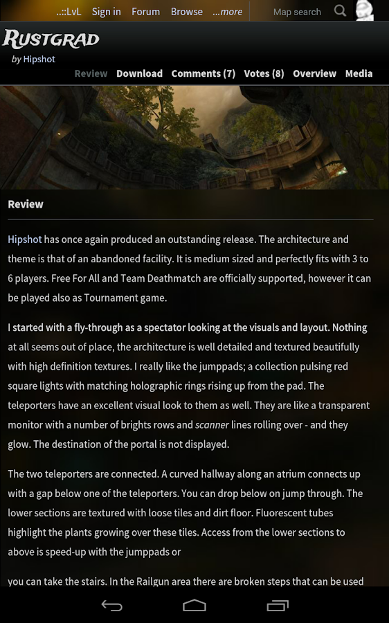    ..::LvL - Q3A Database- screenshot  