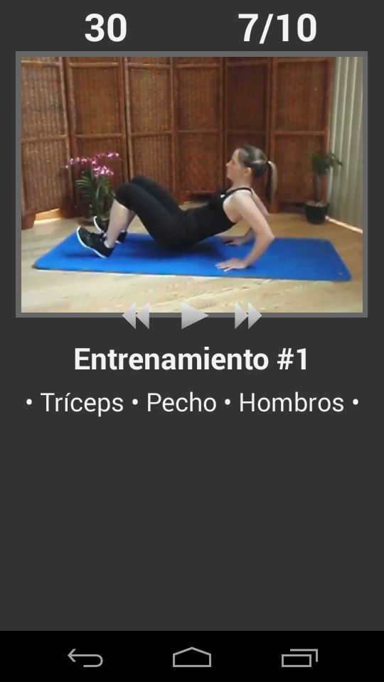 Android application Daily Arm Workout screenshort