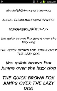 Write Fonty FlipFont zdarma - náhled