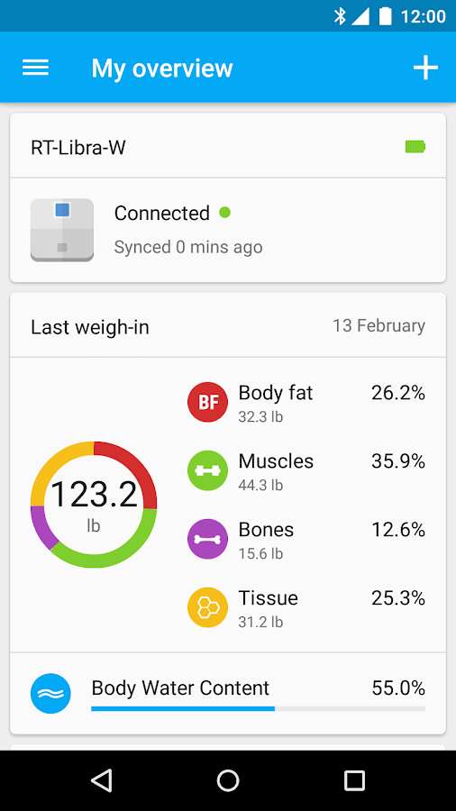    Runtastic Libra Weight Tracker- screenshot  
