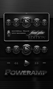 Free Poweramp widget Black Glow APK for Android