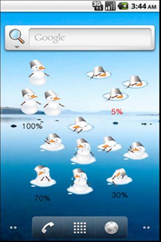 snowman battery widget