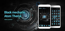 Black mechanic Atom Theme APK