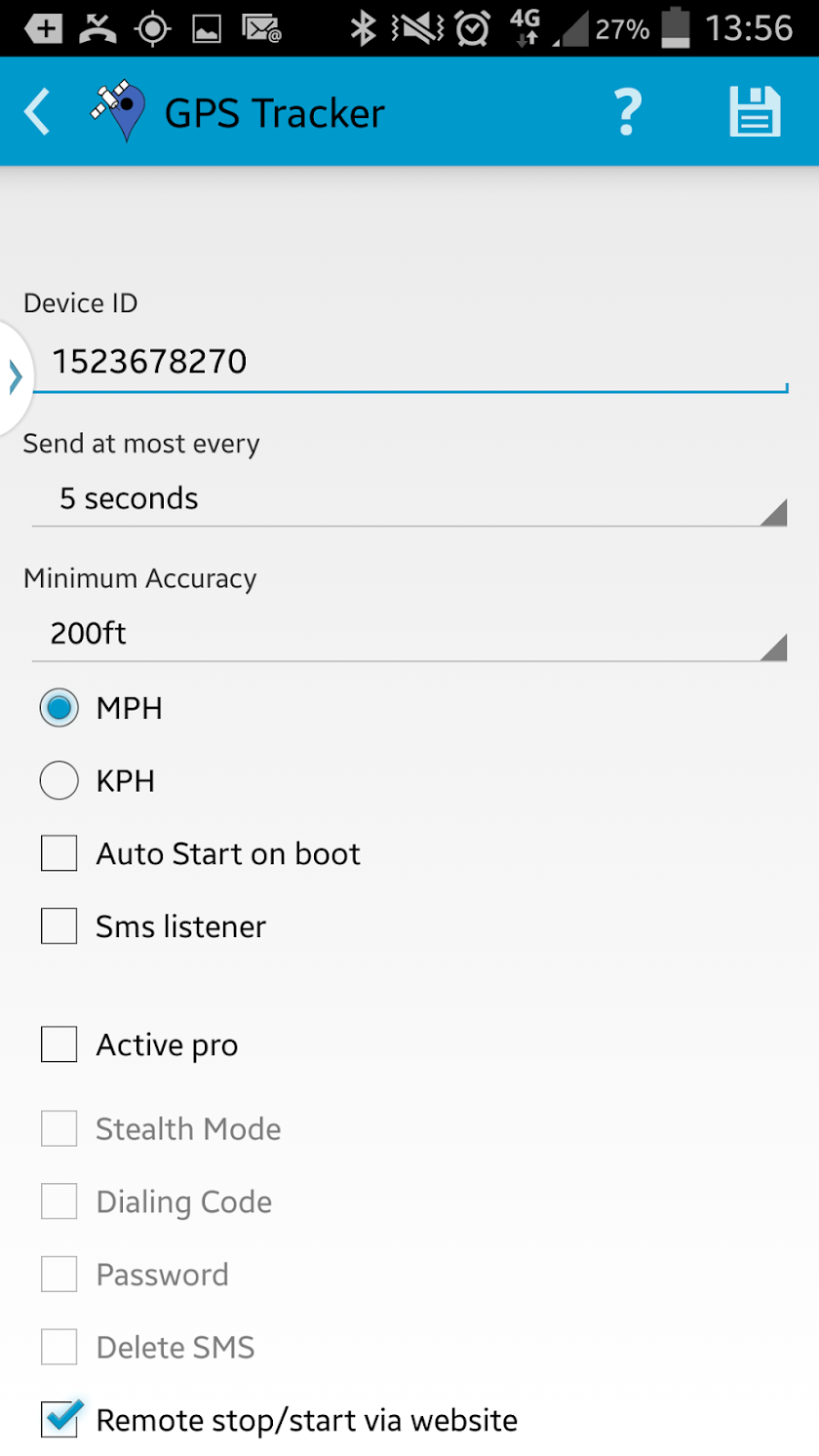 InstaMapper GPS Tracker Pro Screen 3