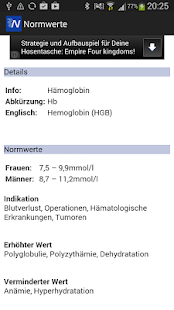 Free Medizinische Normwerte APK for Android