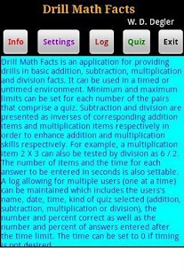 Drill Math Facts