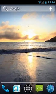 Ocean Waves at Sunset Live HD Screenshots 4