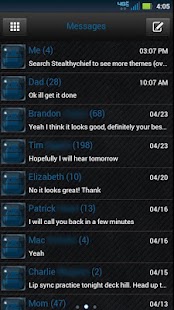 How to mod GO SMS Black Blue Theme 1.0 apk for pc