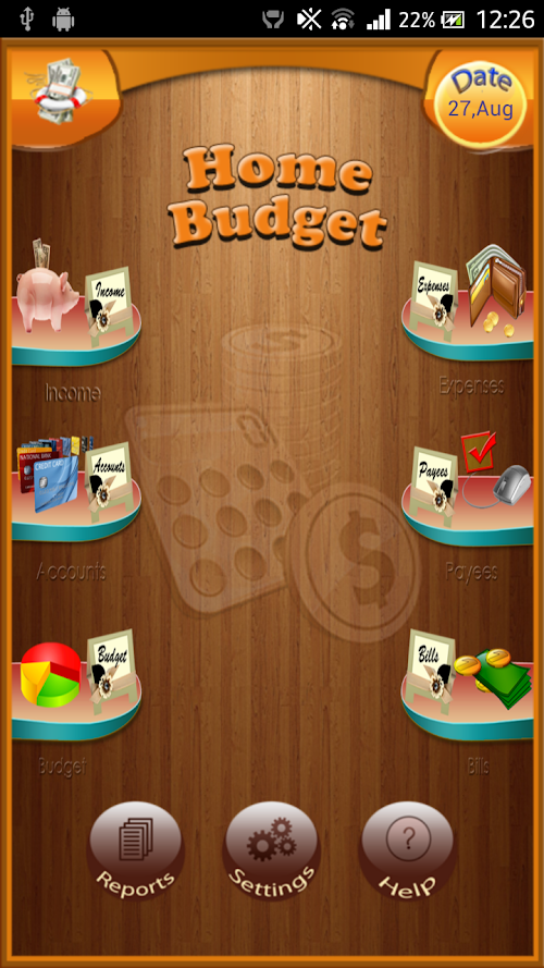 Android application Home Budget Manager - Android screenshort
